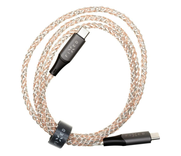 FIXED Świecący Kabel USB-C/USB-C 1,2m PD 60W - 1249149 - zdjęcie 3